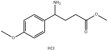 methyl 4-amino-4-(4-methoxyphenyl)butanoate hydrochloride 结构式