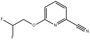 6-(2,2-difluoroethoxy)pyridine-2-carbonitrile 结构式