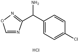 (4-氯苯基)(1,2,4-噁二唑-3-基)甲胺盐酸 结构式