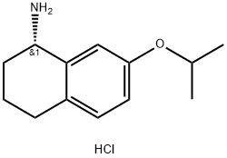 (1S)-7-(丙烷-2-氧基)-1,2,3,4-四氢萘-1-胺盐酸 结构式