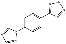 2H-TETRAZOLE, 5-[4-(1H-1,2,4-TRIAZOL-1-YL)PHENYL]- 结构式