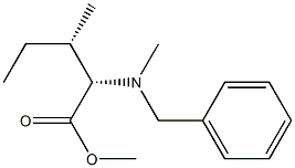 (2S,3S)-Methyl 2-(benzyl(Methyl)aMino)-3-Methylpentanoate 结构式