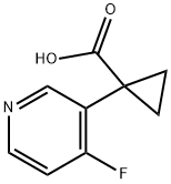 1-(4-Fluoro-3-pyridyl)cyclopropanecarboxylic acid 结构式