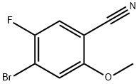 4-溴-5-氟-2-甲氧基苄腈 结构式