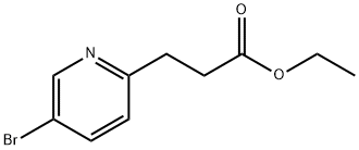 Ethyl 3-(5-bromopyridin-2-yl)propanoate 结构式