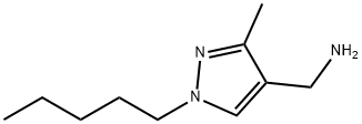 (3-甲基-1-戊基-1H-吡唑-4-基)甲胺 结构式