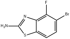 5-溴-4-氟苯并[D]噻唑-2-胺 结构式