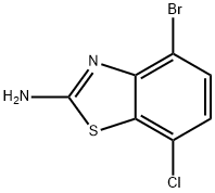 4-bromo-7-chloro-1,3-benzothiazol-2-amine 结构式