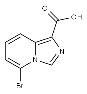 5-bromoimidazo[1,5-a]pyridine-1-carboxylic acid 结构式