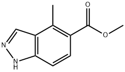 methyl 4-methyl-1H-indazole-5-carboxylate 结构式