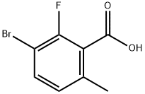 3-bromo-2-fluoro-6-methyl-benzoic acid 结构式