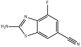 2-氨基-4-氟苯并[D]噻唑-6-腈 结构式