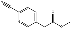 2-(6-氰基吡啶-3-基)乙酸甲酯 结构式