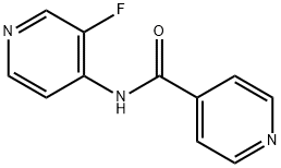 4-Pyridinecarboxamide, N-(3-fluoro-4-pyridinyl)- 结构式
