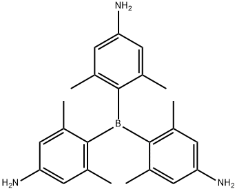 BENZENAMINE, 4,4',4''-BORYLIDYNETRIS[3,5-DIMETHYL- 结构式