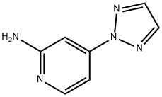 4-(2H-1,2,3-triazol-2-yl)pyridin-2-amine 结构式