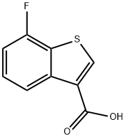 7-fluorobenzo[b]thiophene-3-carboxylic acid 结构式