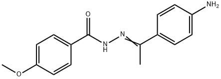 N'-[(E)-1-(4-aminophenyl)ethylidene]-4-methoxybenzohydrazide 结构式