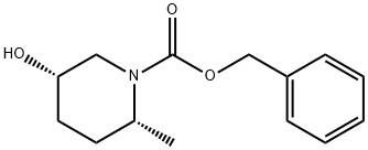 (2R,5S)-5-羟基-2-甲基哌啶-1-羧酸苄酯 结构式