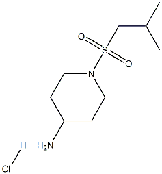 1-(2-甲基丙磺酰)哌啶-4-胺盐酸 结构式