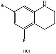 7-溴-5-氟-1,2,3,4-四氢喹啉(盐酸盐) 结构式