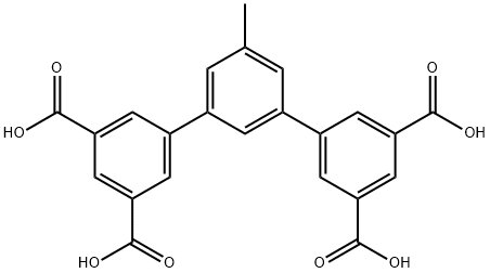 5'-甲基-[1,1':3',1''-三苯基]-3,3',5,5''-四羧酸 结构式