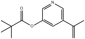 3-(PIVALOYLOXY)-5-(PROP-1-EN-2-YL)PYRIDINE 结构式