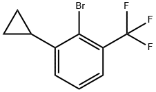 6-(cyclopropyl)-2-(tryfluoromethyl)bromobenzene 结构式