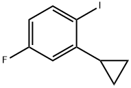 2-环丙基-4-氟-1-碘苯 结构式