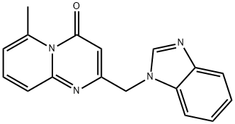 2-((1H-benzo[d]imidazol-1-yl)methyl)-6-methyl-4H-pyrido[1,2-a]pyrimidin-4-one 结构式