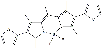 1,3,5,7,8-五甲基-2,6-DITHIENYL-4,4-二氟-4-BORA-3A,4A-DIAZA-S-INDACENE 结构式