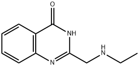2-[(乙基氨基)甲基]喹唑啉-4(3H)-酮 结构式