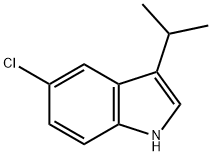 5-氯-3-异丙基-1H-吲哚 结构式