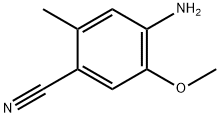 4-氨基-5-甲氧基-2-甲基苄腈 结构式