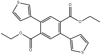 2,5-二(2-噻吩基)对苯二甲酸二乙酯 结构式