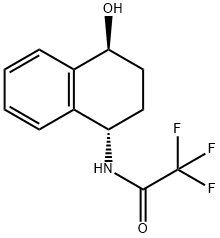 2,2,2-三氟-N - ((1S,4S)-4-羟基-1,2,3,4-四氢萘-1-基)乙酰胺 结构式