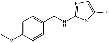 5-fluoro-N-(4-methoxybenzyl)thiazol-2-amine 结构式