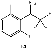1-(2,6-二氟苯基)-2,2,2-三氟乙烷-1-胺盐酸 结构式