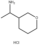 1-(噁烷-3-基)乙烷-1-胺盐酸 结构式