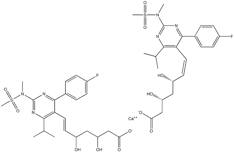 瑞舒伐他汀钙杂质21 结构式