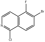 6-bromo-1-chloro-5-fluoroisoquinoline 结构式