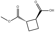 (1S,2S)-2-甲氧基羰基环丁烷羧酸 结构式