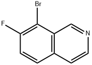 8-溴-7-氟异喹啉 结构式