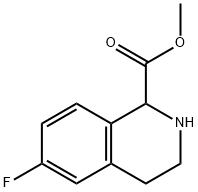 methyl 6-fluoro-1,2,3,4-tetrahydroisoquinoline-1-carboxylate 结构式