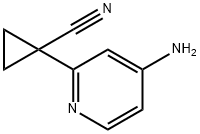 1-(4-aminopyridin-2-yl)cyclopropane-1-carbonitrile 结构式