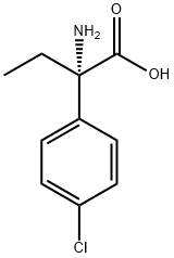 (S)-2-amino-2-(4-chlorophenyl)butanoic acid 结构式
