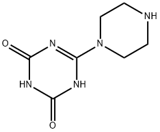 6-(1-哌嗪基)-1,3,5-三嗪-2,4(1H,3H)-二酮 结构式
