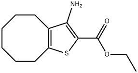ethyl 3-amino-4,5,6,7,8,9-hexahydrocycloocta[b]thiophene-2-carboxylate 结构式