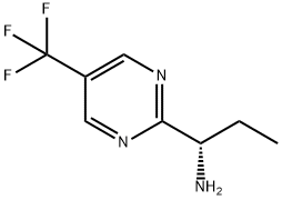 (S)-1-(5-(trifluoromethyl)pyrimidin-2-yl)propan-1-amine 结构式