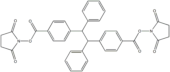 [1,2-二苯基-1,2-二(4-羧基苯基]乙烯-N-琥珀酰亚胺酯 结构式